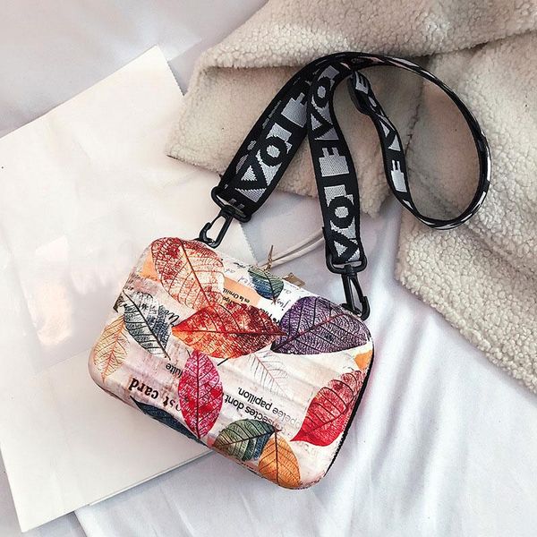

2020 new personality mini square box shoulder bag for women female lovely crossbody bags cartoon color women handbags girl's bag