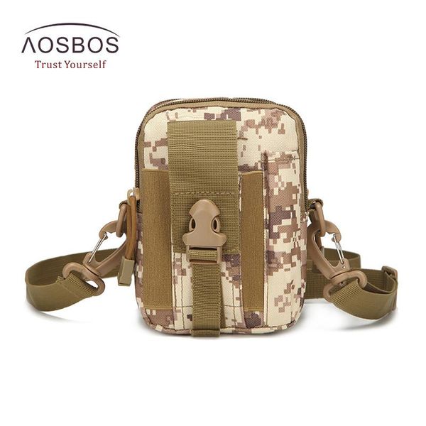 

aosbos outdoor militarytactic bag nylon waterproof waist bag camouflage sports bags for camping hiking molle tactic shoulder