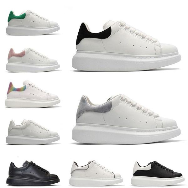 

2020 platform men women black white leather suede casual sneakers grey blue silver mens fashion shoes des chaussures zapato 36-44