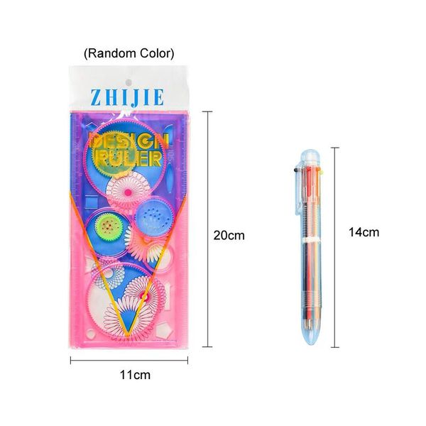 

спирограф набор drawing с 6 цветов шариковая ручка свободном стиле создание designs узоры искусство краска окрашивание спиральные игрушки gy