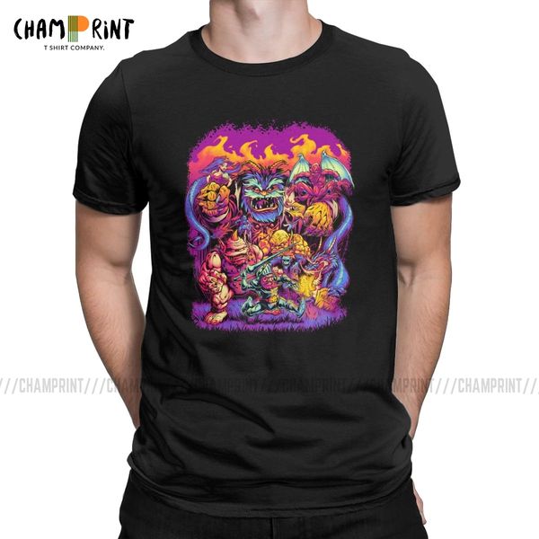 

спорт творческий упыри н призраки футболки мужчины o шеи хлопка t shirt daimakaimura аркадные игры с коротким рукавом тройники идея подарка