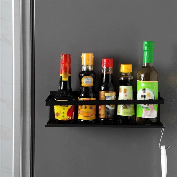 

magnetic fridge organizer with hook multifunctional kitchen storage holder