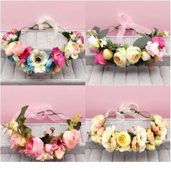 

bride wedding garland baby girls floral flower crown women headdress jewelry studio ps ornaments hair acc qyluhu