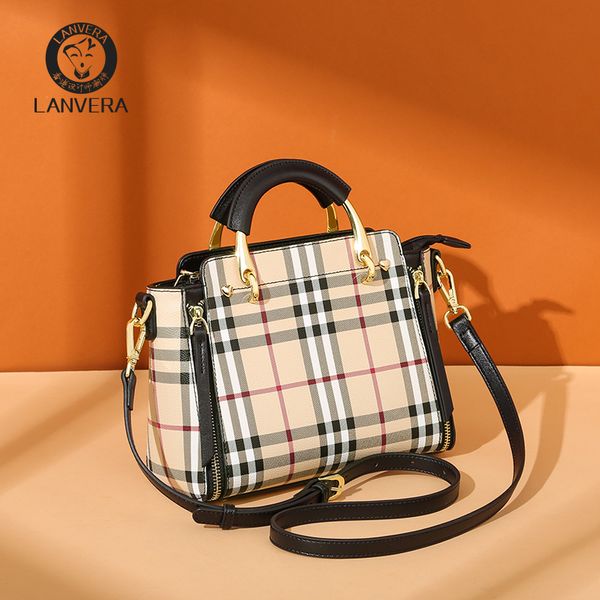

plaid crossbody shoulder bag trend large capacity handbag 2020 new fashion european and american classic d9717