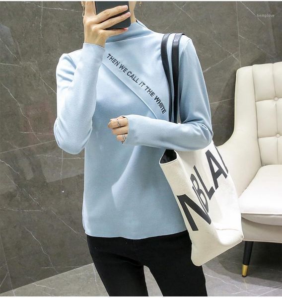 

new embroidered bottomed sweater in fall / winter 2020-221, White;black