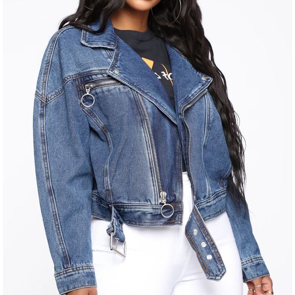 

ladies fringe bomber half jean jacket kimono women