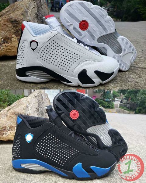 

black basketball white 14 royal mens xiv sup shoes 14s candy cane varsity red last sbred man designer sports sneakes us 7-13