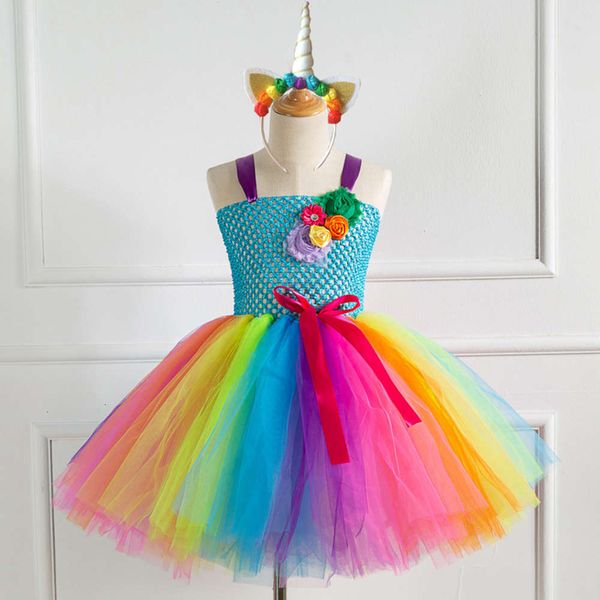 

tutu new headdrs princs mh stage performance skirt girl's drs k64q, Red;yellow