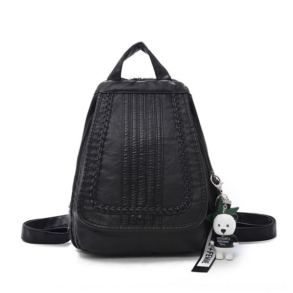 

laaac pu women's chest 2020 new personalized fashion go3gv leather wash chest bag front bag crossbody backpack backpackdual soft backpa