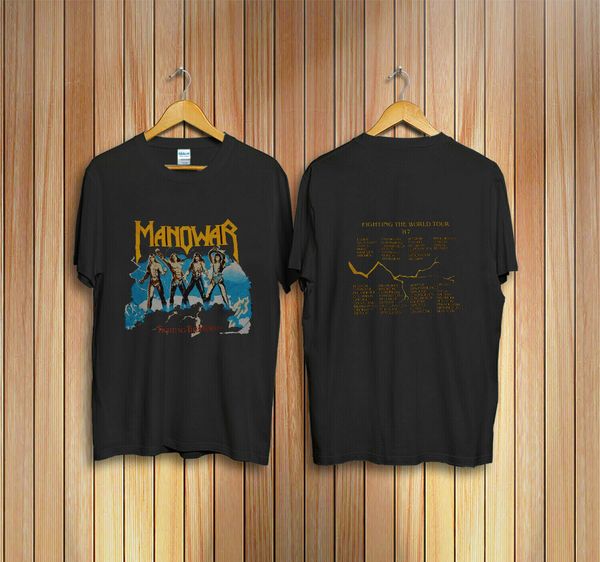 

vtg manowar fighting the world tour 1987 88 concert gilldan reprint print men summer style hoodie designers t shirts sweatshirt