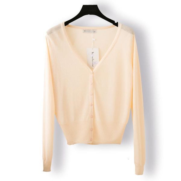 

summer women knitting thin cardigan coat solid color v neck long sleeve loose female casual knit cardigan coat, White;black