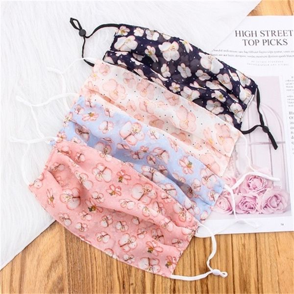 

umvneu factory price mouth ladies ice thin silk sunscreen floral spring summer breathable masks woman washable face mask 3 n