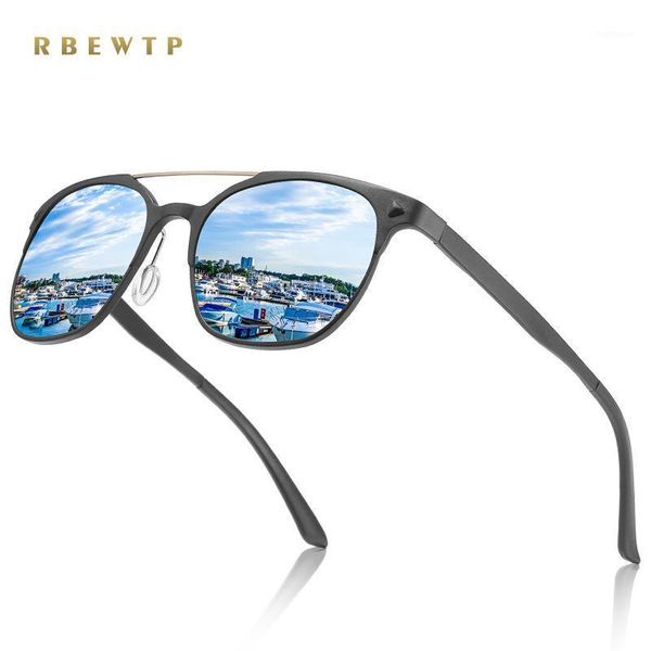 

rbewtp brand 2020 design classic polarized sunglasses women vintage aluminium magnesium frame driving sunglasses men uv4001, White;black