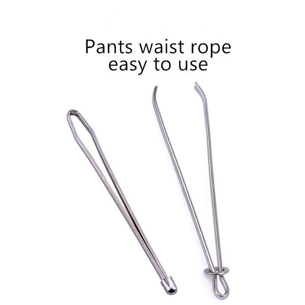 

2 шт. набор из нержавеющей стали цитируемые зажимы упругих ремень носить веревка ткацкий инструмент сумка обертка веревки носить diy одежда