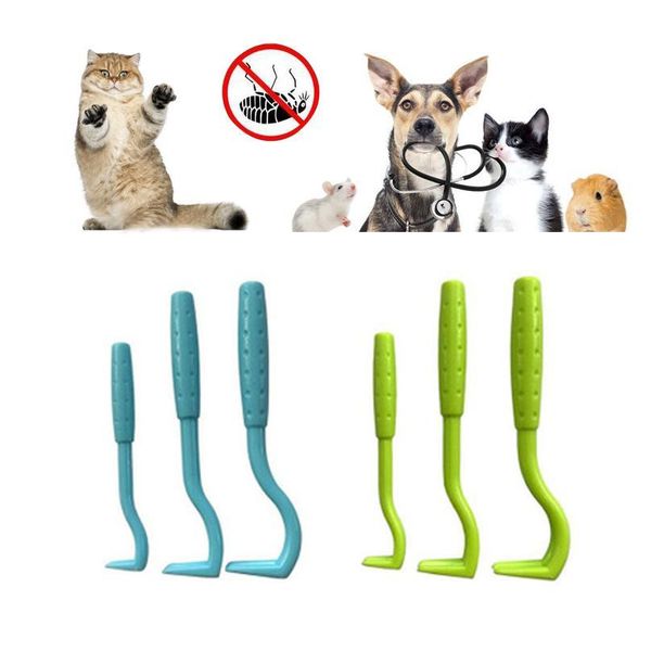 

3pcs/set pet flea remover tool scratching hook remover pet cat dog grooming supplies tick picker flea removal tool jllczj