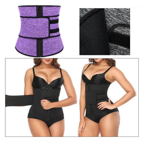 

waist support workout fitness trimmer low back abdominal trainer belt band1, Black;gray