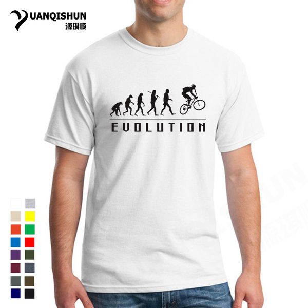 

evolution of biking t-shirt 16 colors pure men t shirt short sleeves tee casual sport hooded sweatshirt hoodie