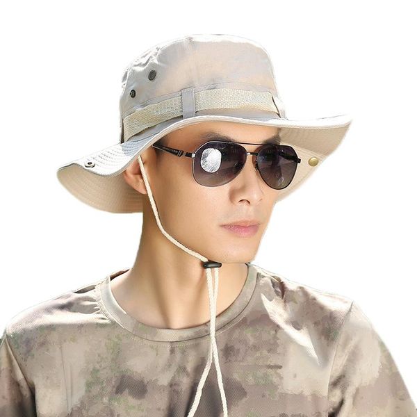 

2020 caps мода мужчины шлемов sun fashion summer beach рыболова шляпы открытый anti-uv защиты вс bucket hat праздник для мужчин, Blue;gray