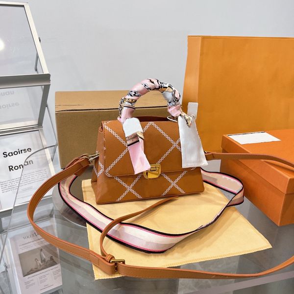 

luxury women pochettes shoulder bags fashion floral handbags purses lady totes crossbody envelope nurse bag silk scarf 2 straps small size t