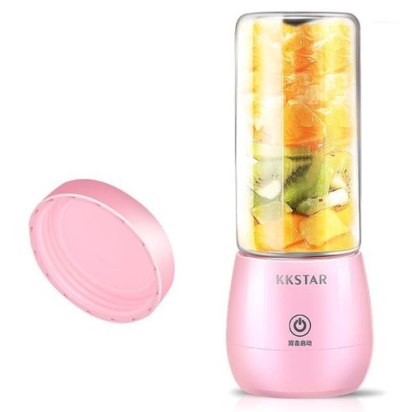 

kkstar 450ml portable usb electric juicer blender extractor spiral vegetable fruit orange juicer1