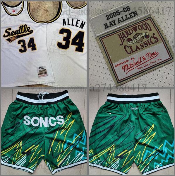 

мужчины баскетбол сиэтл суперсоника 35 кевин дюрант 34 рэй. аллен митчелл несс 2005-06 классика лиственных пород, Black;red