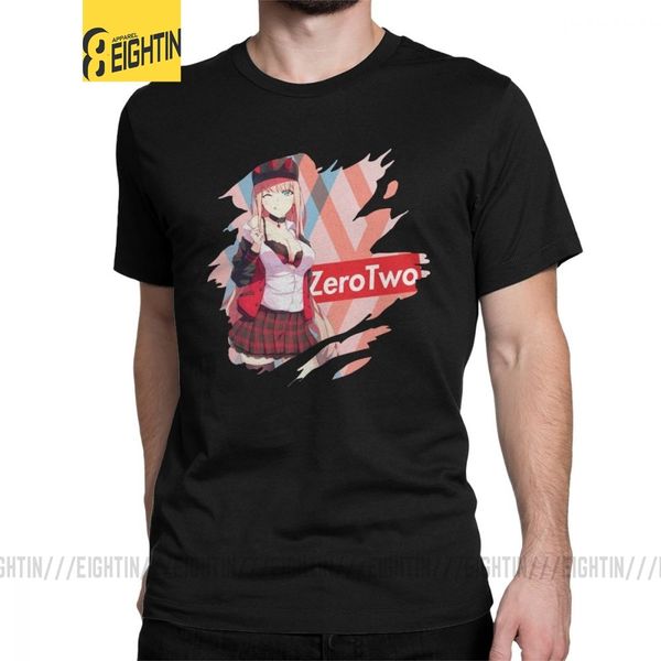 

zero two supmode darling in the franxx man short sleeved stylish tees round neck pure gift sport hooded sweatshirt hoodie men t shirt