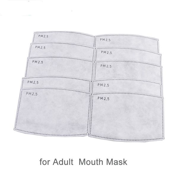 

activated 5 layers masks filter mouth pm2.5 replaceable filters for activate carbon mask use protective gear