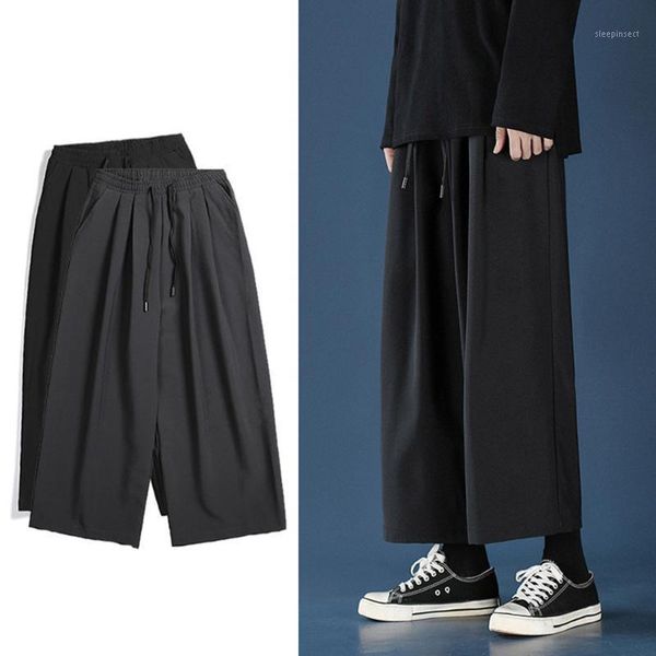 

new style mens black korean wide leg pants japanese streetwear joggers men harajuku casual trousers men pants clothing1