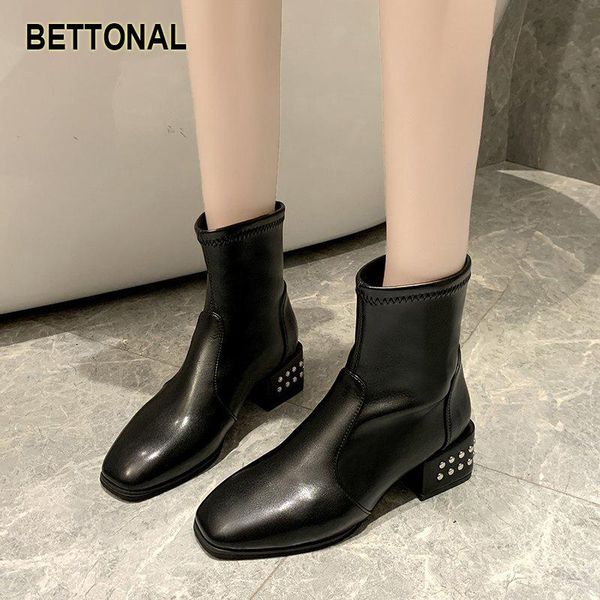 

bettonal women boots nobiliary fashion shoes for women boots female ankle autumn winter, Black