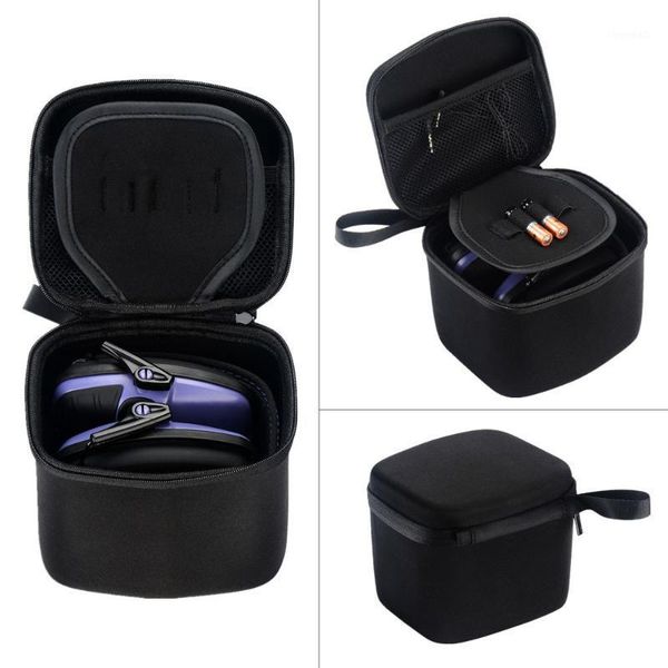 

portable black zipper hard case box prevent loss protective travel case cover bag for howard leight r-0526 impact pro earmuff1