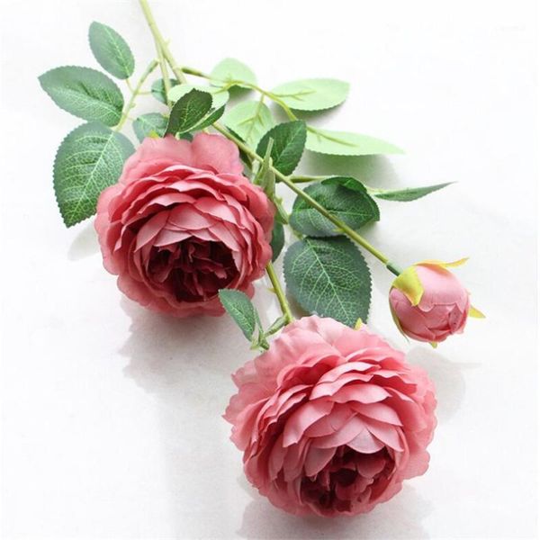 

10pcs silk celery peony flower artificial rose stems 65cm long for wedding centerpieces decorative flowers 11 colors1