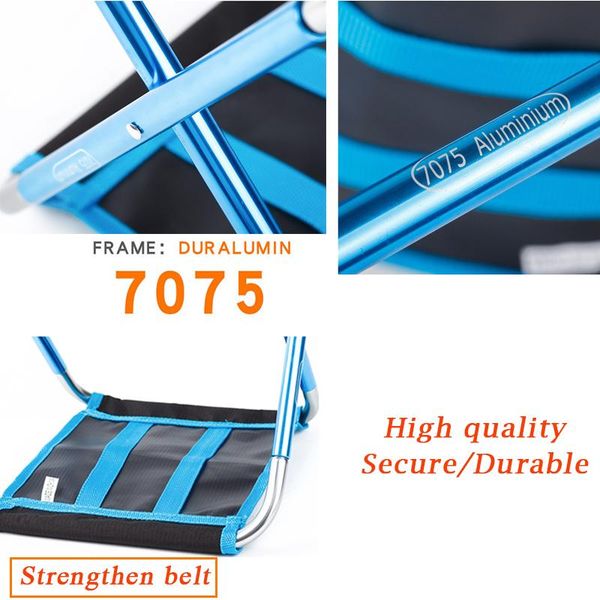 

70755555aluminum открытый складной стул сверхлегкий портативный рыболовный стул кемпинг стул для пикника легкий оксфорд ткань сплав bbycjr