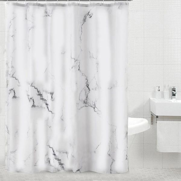 

3d marble texture shower curtains polyester frabic bath curtain waterproof bathroom curtain with hooks size 180*180cm 180*200cm