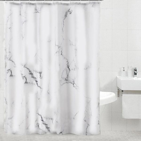 

3d marble texture shower curtains polyester frabic bath curtain waterproof bathroom curtain with hooks size 180*180cm 180*200cm