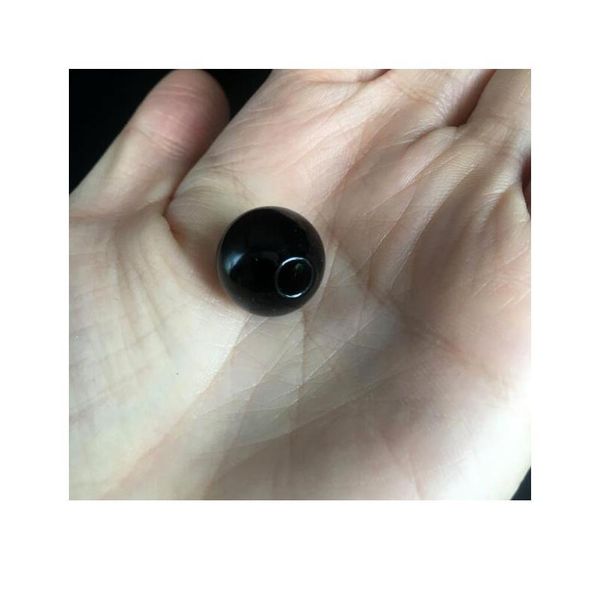 

50pieces 16mm colorful round ball glass globe orbs pendant glass bottle vial pendant jewelry accessories findings tool qyleao, Black