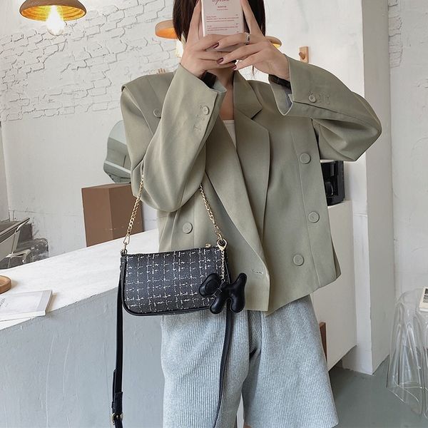 

y1q9e french minority chain armpit women's messenger ethnic small women's bag new fashion printing small 2020 single shoulder mahj