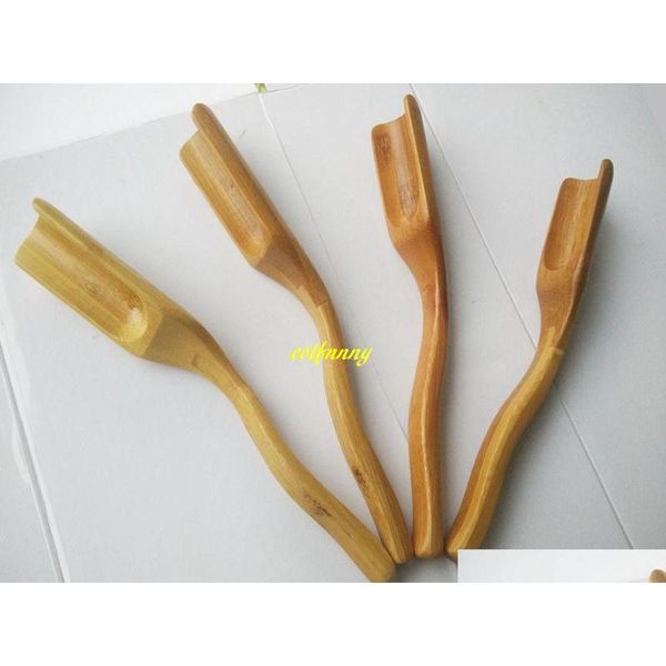 

100pcs/lot fast shipping new 18cm longth natural bamboo tea spoon coffee scoop te qylklh five2010