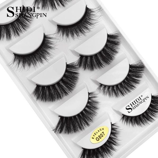 

5pairs / коробка 100% толстые 3d норка ресницы ручной ложные ресницы natural mink ресницы для макияж mink lashes cilios maquillaje sqcxpo