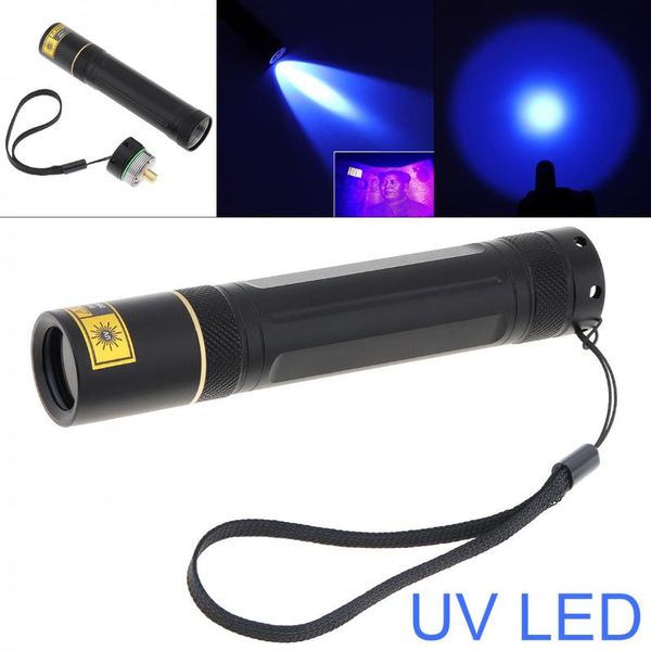 

flashlights torches 5w 365nm led purple lights uv portable torch light for dry stains / bed bug pet urine detection