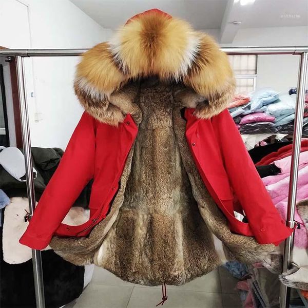 

2020 new mens winter outwear classic jacket real fur collar fur lined hooded parka winter mens outwear, Black