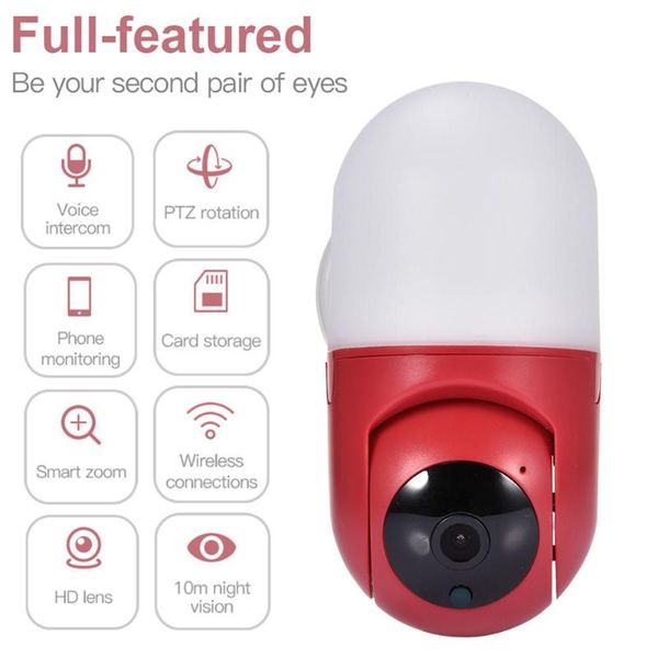 

2 in1 smart wifi camera hd 1080p video wifi home security wireless remote control surveillance camera for office school factory