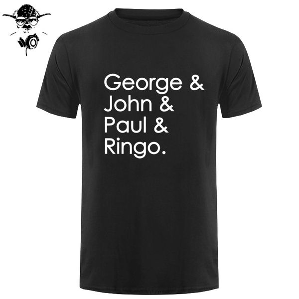 

george john paul ringo mens 31 colors free uk p + p s xxl версия для печати мужские короткие рукава горячий черный стиль толстовка с капюшон