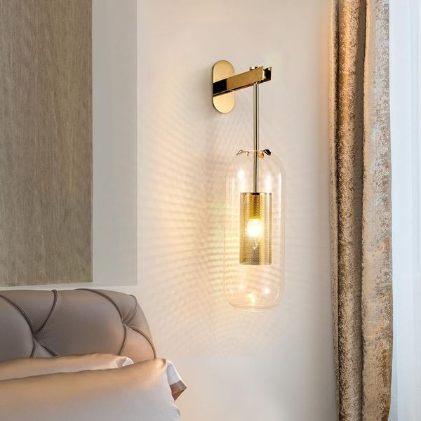 

new modern indoor gold wall sconce led light fixture gold luxury decorations for bedroom living room corridor wall lamp lighting