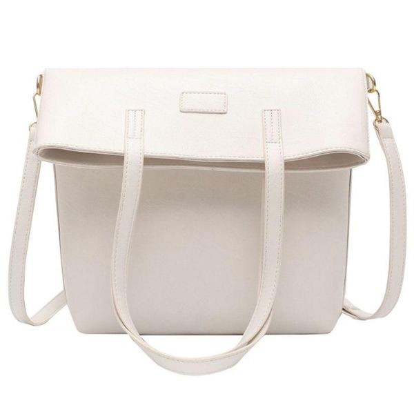 

women's big leather shoulder bag brand trend trend ladies folding handbag design simple style handbag