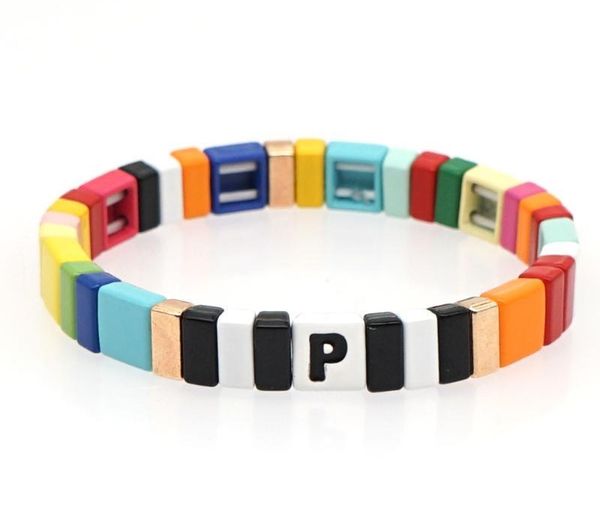 

new gold color tiny heart initials name charm letter bracelet for women men lucky string rope red bracelets couple gifts11, Black