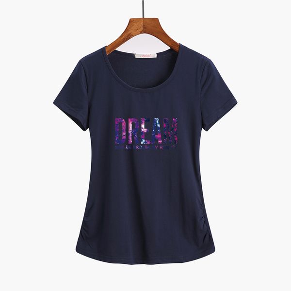 

2021 new new women casual o-neck cotton summer t shirt solid plus size tshirt harajuku camisetas mujer women shirts tee short 5pzp, White