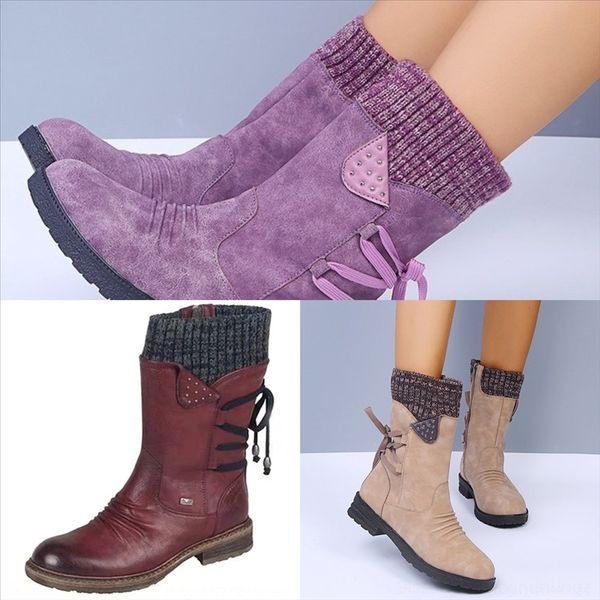 

pkcz womans fashion men casual classic boots long ankle short bow women boots for winter black chestnut boot designer tm