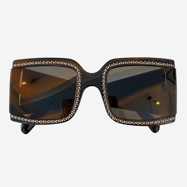 

black friday large square sunglasses with diamond frames for men and women, White;black