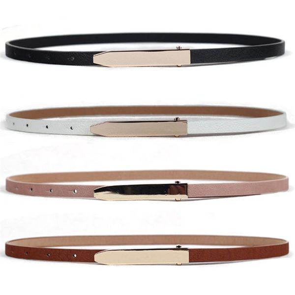 

adjustable belt waistband women slim belts alloy buckle pu female straps press buckle clothes-accessories belt, Black;brown