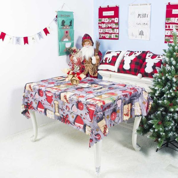 

christmas tablecloth rectangular dinner table cover cloth home party decoration1